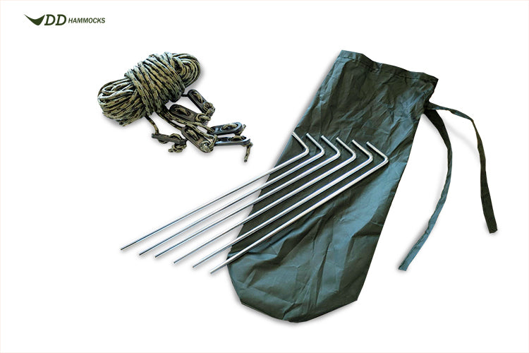 tarp pegs DD Pegs + Guy Lines (x6)