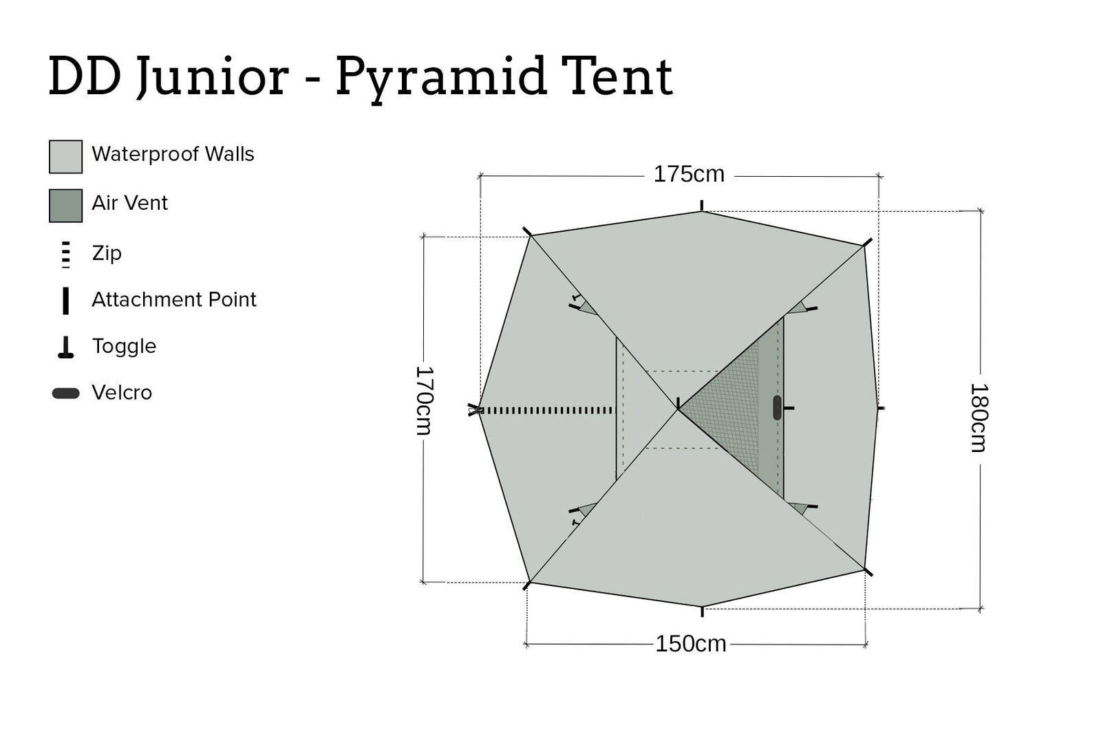 DD Junior - Pyramid Tent (SuperLight)