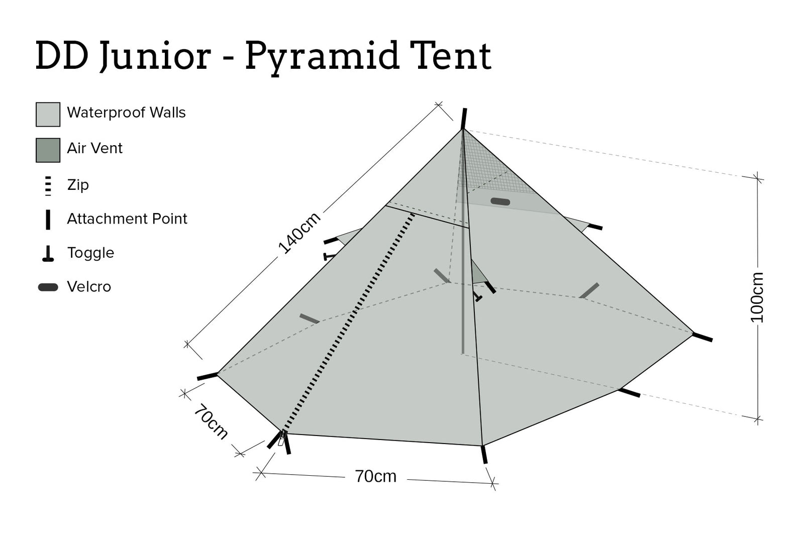 DD Junior - Pyramid Tent (SuperLight)