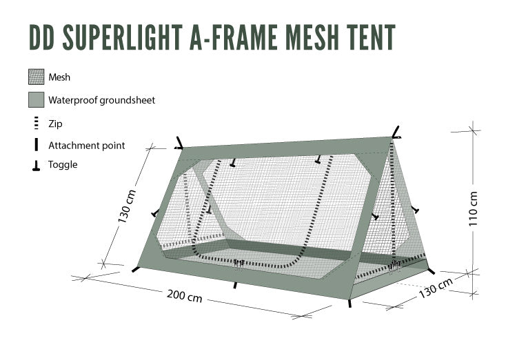 DD SuperLight - A-Frame - Mesh Tent