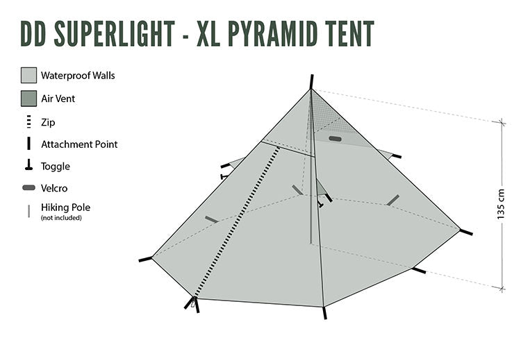 DD SuperLight - XL - Pyramid Tent
