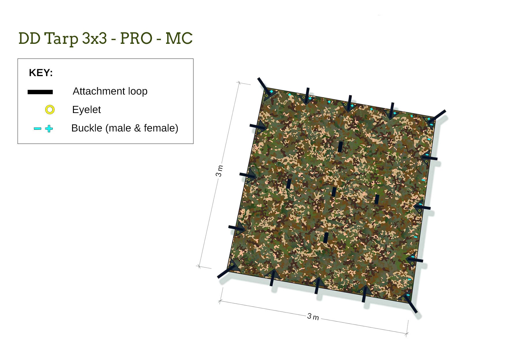 DD Tarp 3x3 PRO