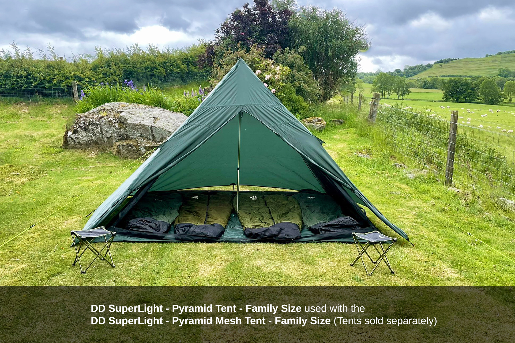 dd superleichtes bikepacker mesh tent DD SuperLight - Pyramid Mesh Tent