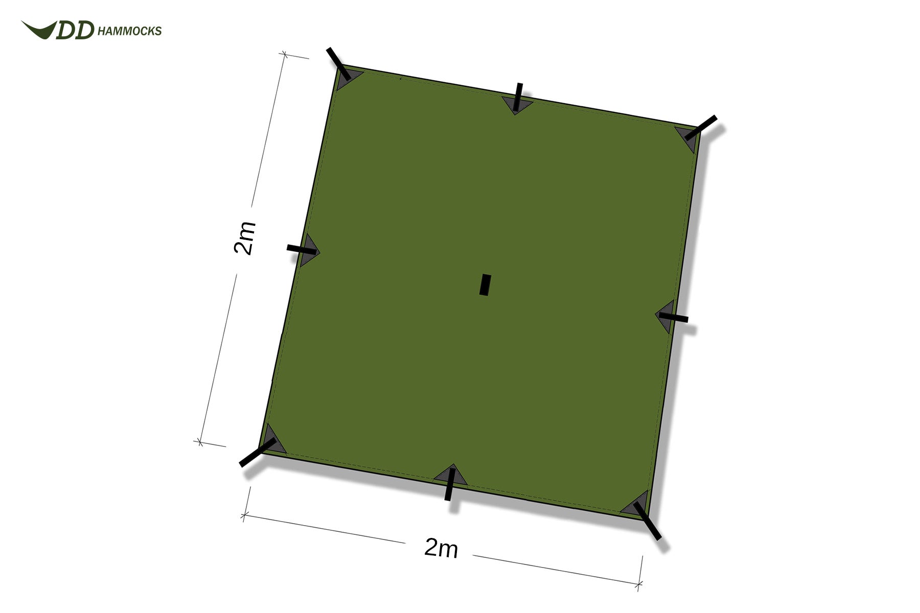 2x2m tarp DD Tarp 2x2