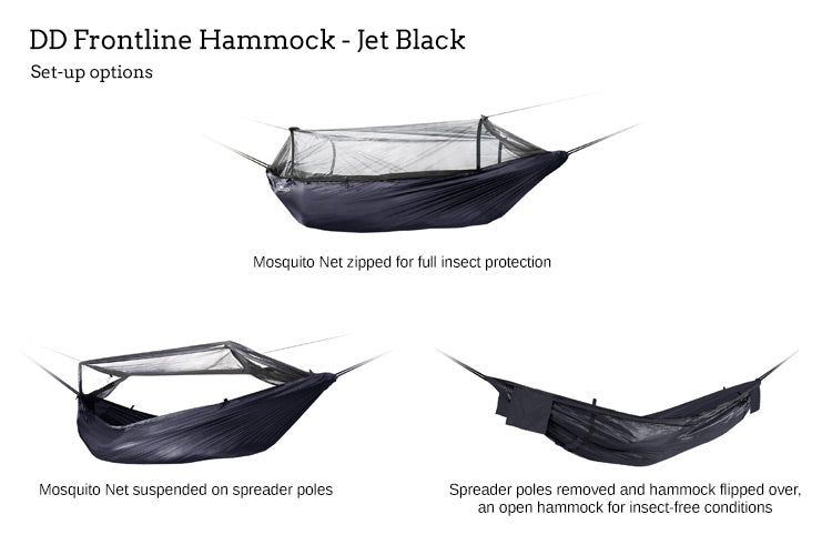 DD Frontline Hammock - built in mosquito net – DD Hammocks