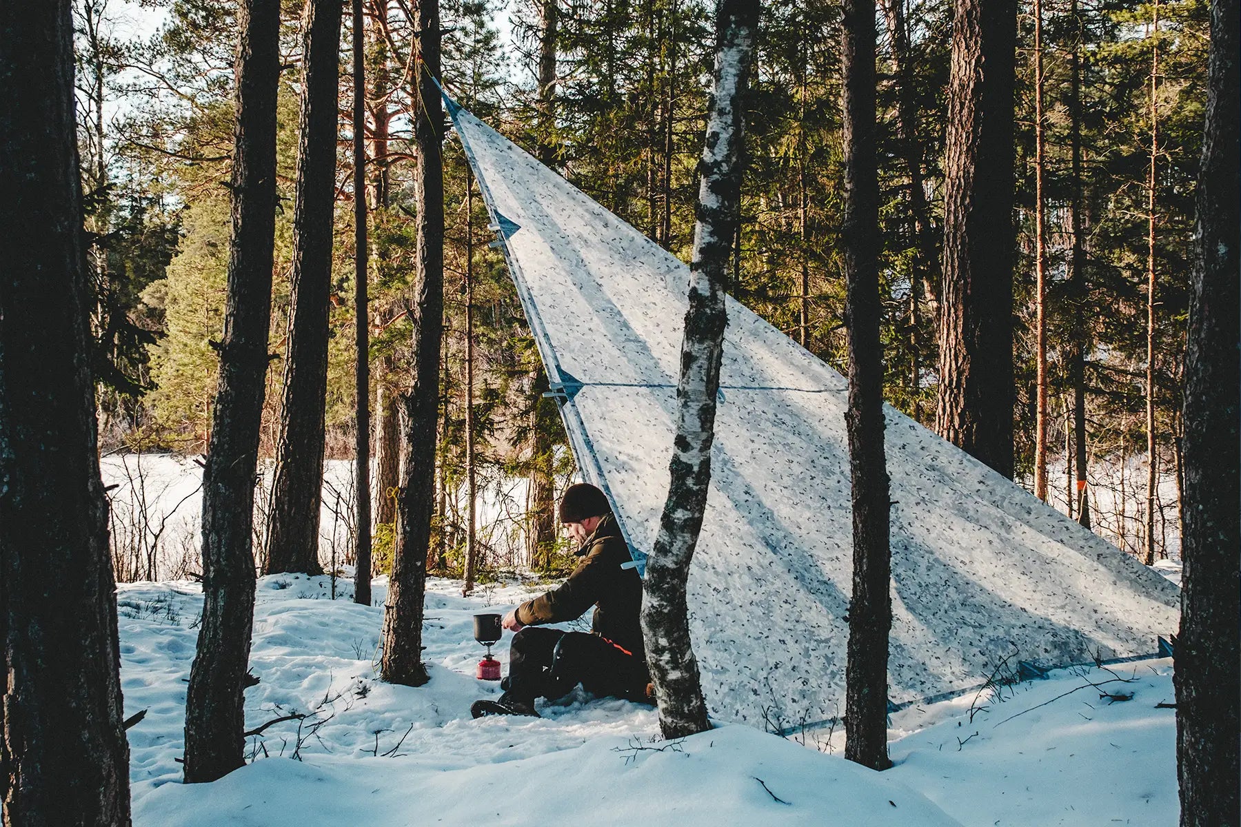 DD Tarp 3x3 - Winter MC – DD Hammocks DD Tarp 3x3 - Winter MC – DD Hammocks