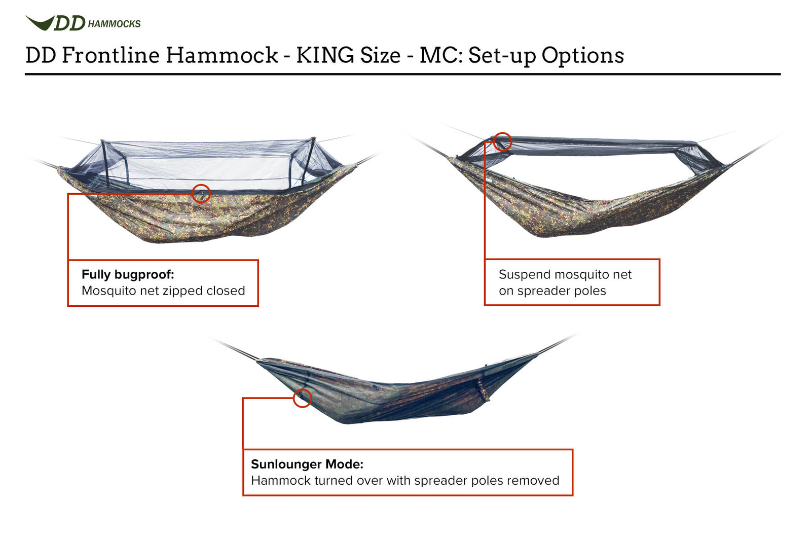 DD Frontline Hammock - KING Size - MC