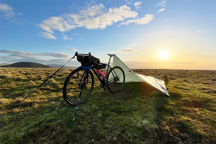 bike tarp setup DD SuperLight