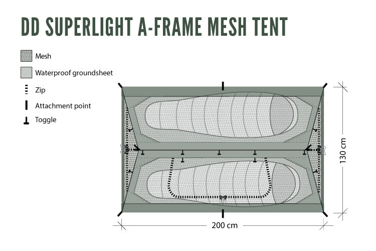 DD SuperLight - A-Frame - Mesh Tent